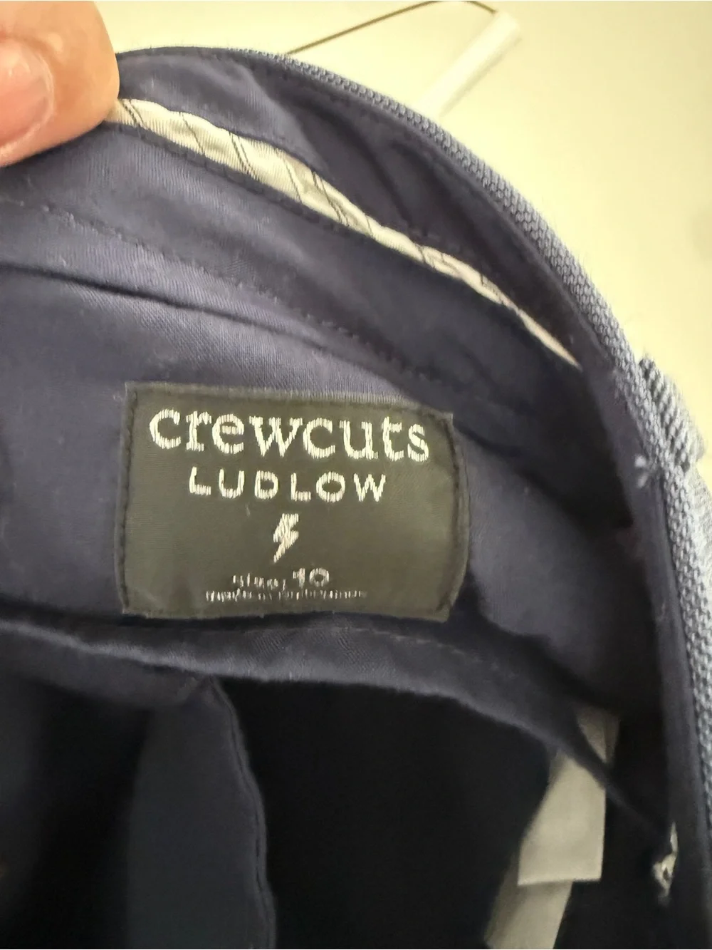 Crewcuts Ludlow Boys Navy Blue Two-Button Suit Jacket & Pants